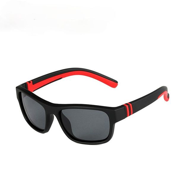 

children's polarized sunglasses high-quality rubber resin soft secondary rubberized sports goggles uv400, Blue