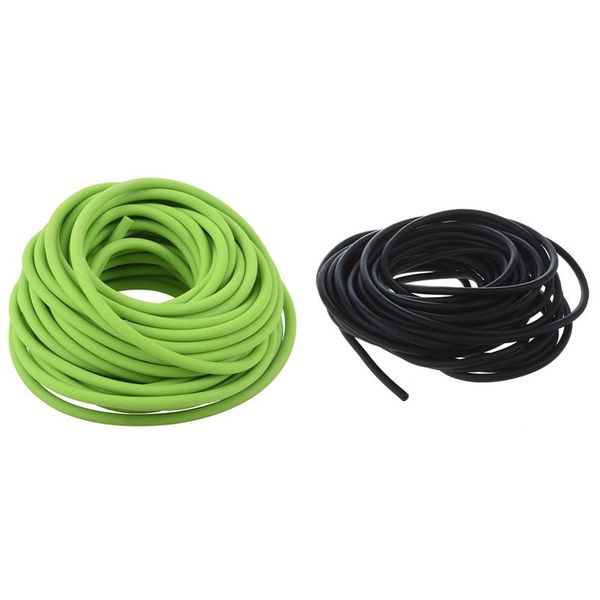 

pcs tubing exercise rubber resistance band catapult dub slings elastic 10m, black & green bands