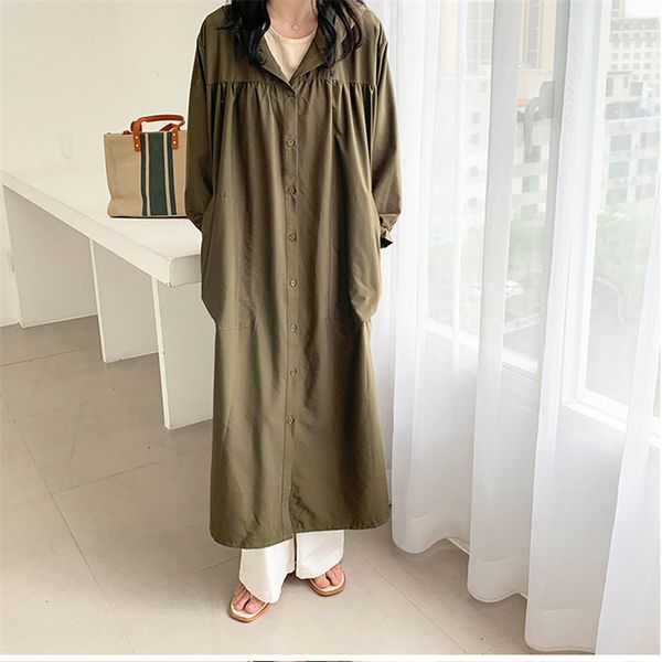 

autumn casual solid women puff-sleeved hooded slender straight elegant chic fresh loose gentle purity long dresses 210421, Black;gray