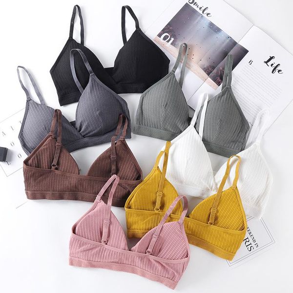 

adjustable shoulder strap bralette gather shockproof bra push up leisure soft breathable bras sports for women workout yoga outfit