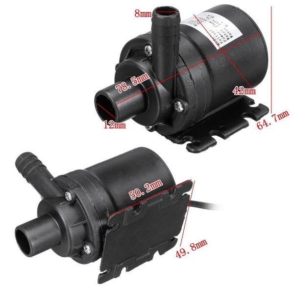 

parts 5m submersible water circulation pump solar heater large brushless motor 800l/h lift 12v / 24v