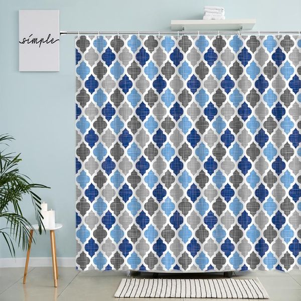 

shower curtains modern simple pattern curtain geometric stripes european color bathroom bathtub home decor waterproof screen with hooks