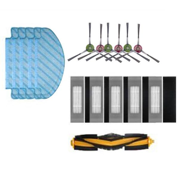 

vacuum cleaners 17pcs is suitable for ecovacs cobo sweeper ozmo t8 side brush rolling cleaning mopping rag filter accessories