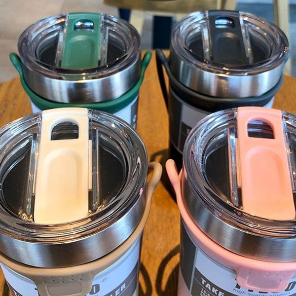 

water bottles portable vacuum flask stainless steel cup creative personality large-capacity coffee vc