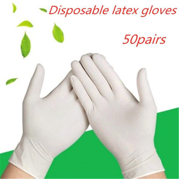 

disposable gloves 100pcs/lot latex cleaning universal household garden