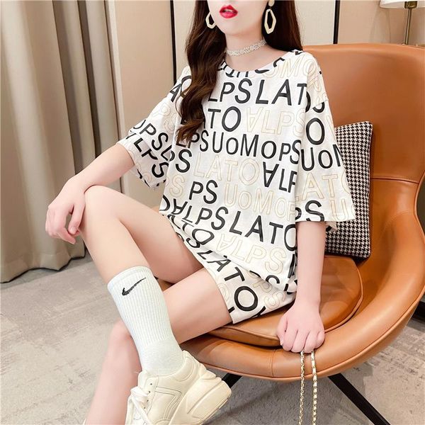 

harajuku oversize female tshirt print letter short sleeve black tees fashion casual t shirt women clothing t-shirts women's t-shirt, White