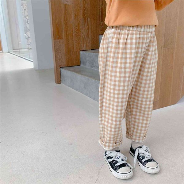 

autumn arrival girls fashion plaid pants kids korean design trousers clothes, Blue