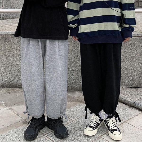 

women's pants & capris sweet loose track female spring and autumn high, Black;white