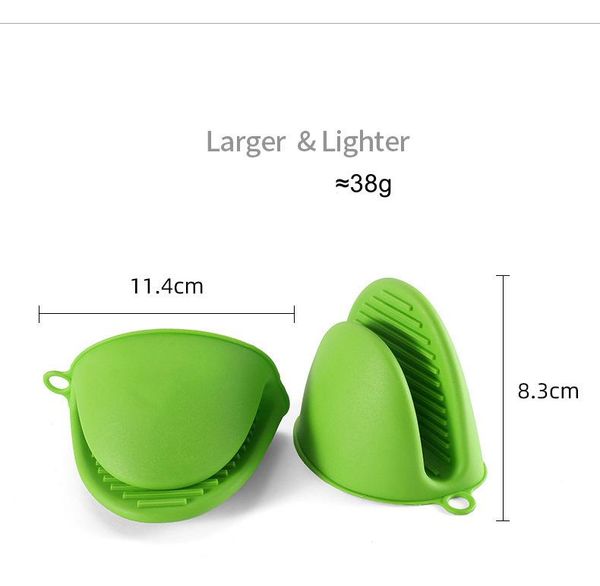 

oven mitts silicone anti-scalding hand clip gloves heat resistant small