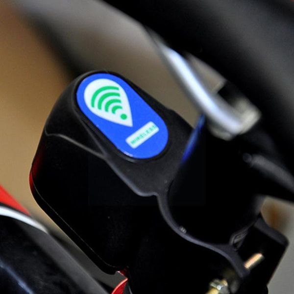 

bike locks bicycle anti-theft alarm lock wireless remote control mtb system accessories vibration waterproof security f7s4