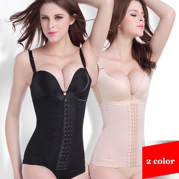 

women's shapers upgrade version ladies' waist girdle belt postpartum body shapewear seal slimming plastic thin, Black;white