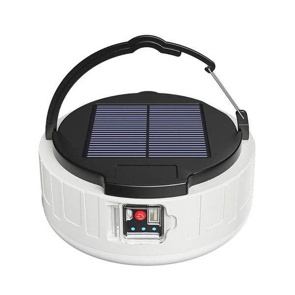 

portable lanterns usb rechargeable led camping lantern solar power outdoor remote control emergency lamp tent night light