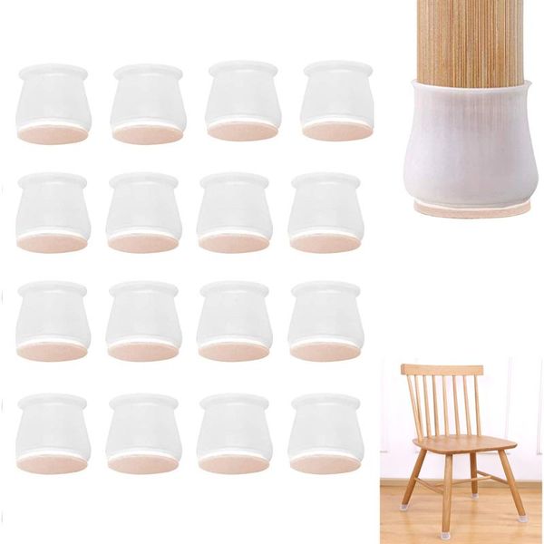 

16pcs/lot table chair leg mat silicone non-slip caps foot cover pads wood floor noise reduction socks covers
