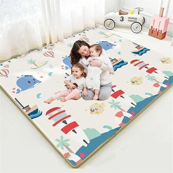 

foldable playmat xpe foam crawling carpet baby play mat blanket children rug for kids eonal toys soft activity game floor 220209