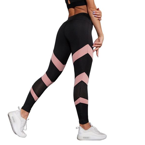 

women's leggings chrleisure fitness women stitching legging anti cellulite push up high waist casual pants slim fit, Black