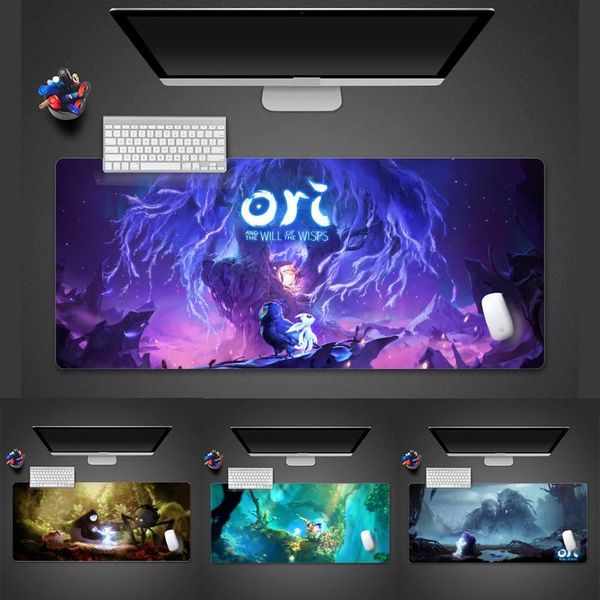 

mouse pads & wrist rests ori and the will of wisps gaming mousepad desk table protect gamer office large mat pad x xl non-slip laptop