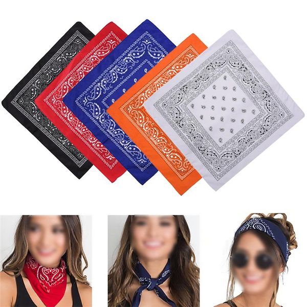 

cycling caps & masks sport bandana outdoor riding scarf headscarf multifunctional polyester square men women street dance hip hop hiking sca, Black