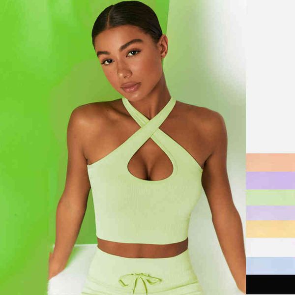 

women's t-shirt jackets lace up sports bra high waist seamls fitns yoga long sleeve suit women, White