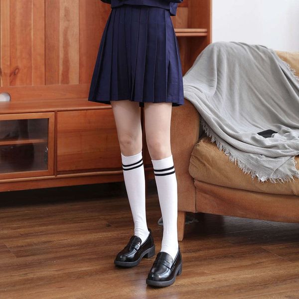 

knee length long autumn winter middle, Black;white