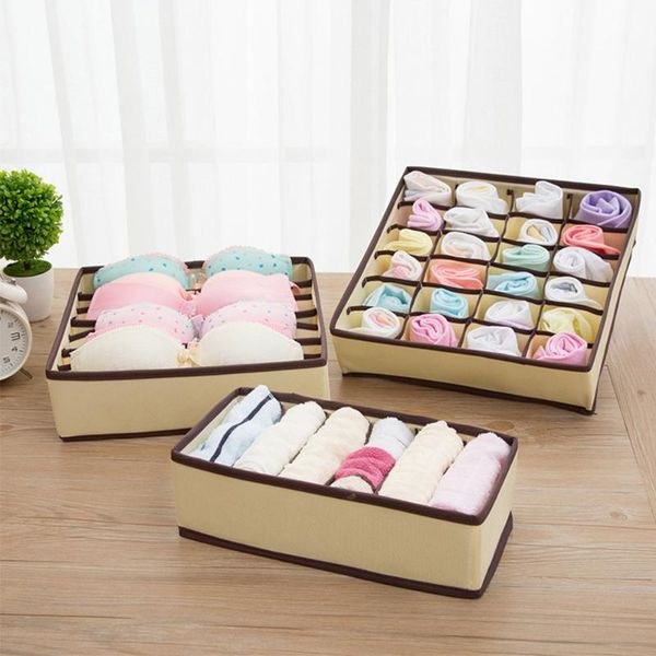 

storage drawers 3pcs/set boxes organizer for tie sock shorts bra underwear divider drawer closet ropa interior organizador box
