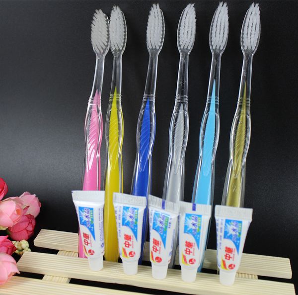

sharpened silk soft hair disposable toothbrush el toothpaste set toiletri