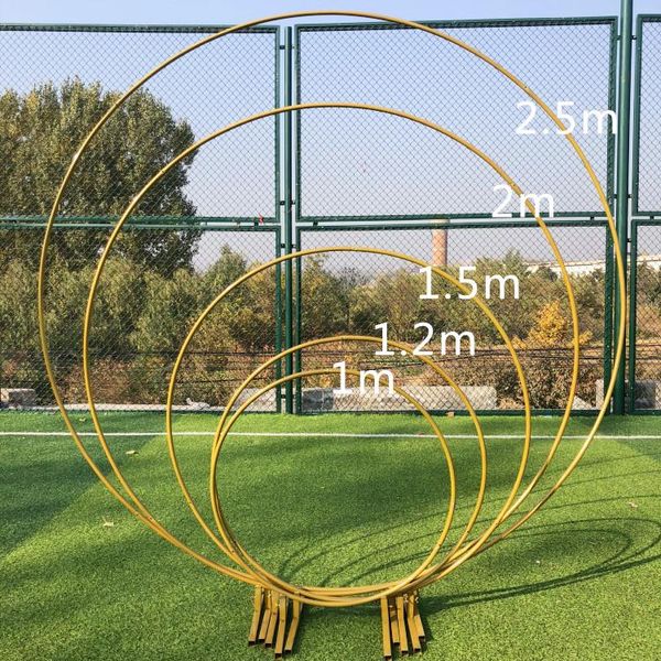 

party decoration 6foot 8foot 2.5m big circle wedding birthday arch background wrought props single flower door rack outdoor lawn