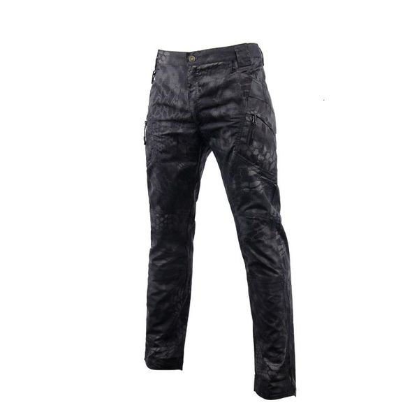 

plenty of pockets casual trousers men's pants black camouflage cargo for men