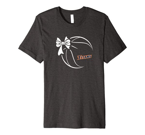 

cal state fullerton titans basketball ribbon t-shirt, White;black