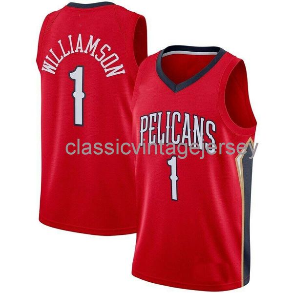 

custom zion williamson #1 swingman jersey stitched mens women youth xs-6xl ncaa, Black