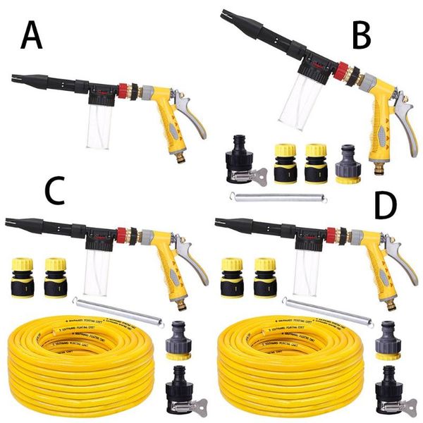 

foam pot car wash high pressure spray gun copper water hose home garden sprayer watering sprinkler cleaning tools equipments