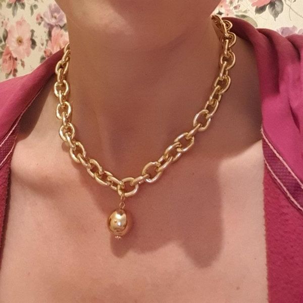 

chains bohemian retro metal rough curb cuban chain necklace for women gold color 2021 vintage pendants necklaces geometry jewelry gift, Silver