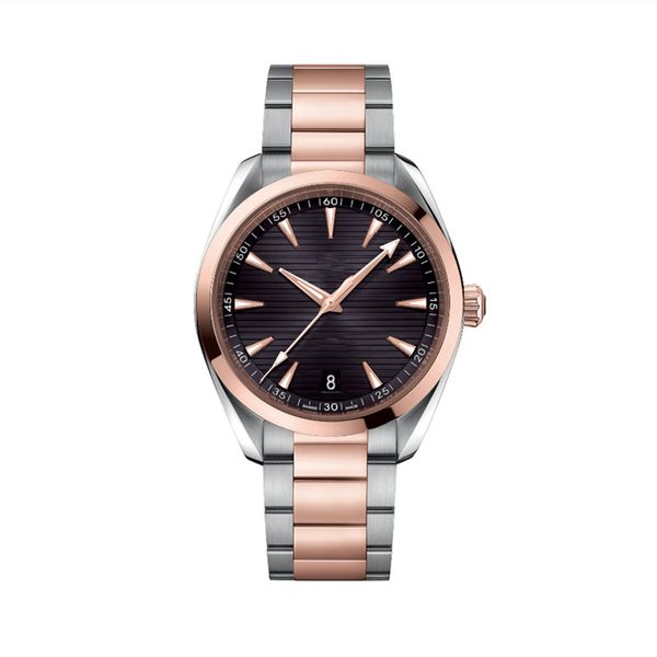 

women's watch designer luxury mechanical quartz stainless steel leather strap mmmmmm, Slivery;brown