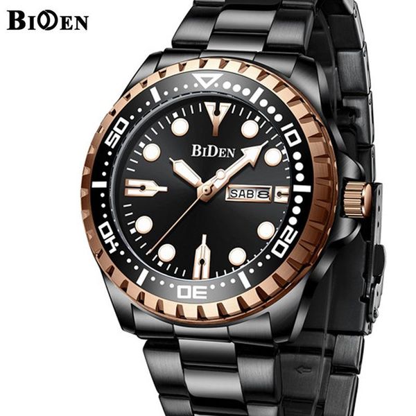 

wristwatches brand biden business mens watch retro classic design japan quartz 3atm waterproof casual men's watches unique gift for men, Slivery;brown