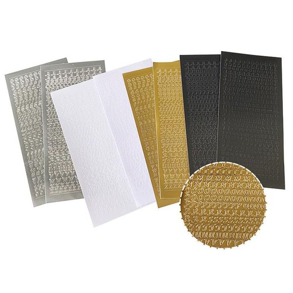 

gift wrap 2sheet/set letter pattern pvc stickers diy hand account craft scrapbooking journal marking material