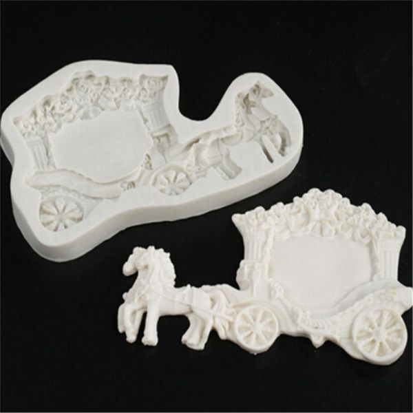 

cake tools decorating carriage car soap mould diy fondant baking silicone mold chocolate gumpaste
