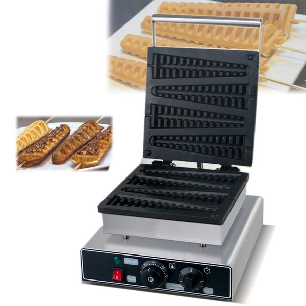 Fabricante de Waffle da vara da forma da árvore 110V / 220V Commercial Lolly Waffle Baker Christmas Tree Waffle Machine Snack Equipment