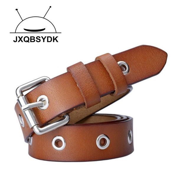 

belts for women fashion simple leather female pin buckle strap, Black;brown