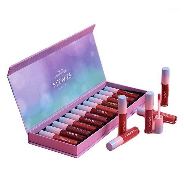 

professional 12-color matte lip gloss set brand velvet liquid lipstick long-lasting moisturizing makeup cosmetics1