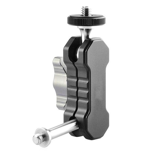 

dual ballhead 1/4 inch adapter for monitor microphone led video light magic arm mount bracket double ball lighting & studio acces accessorie