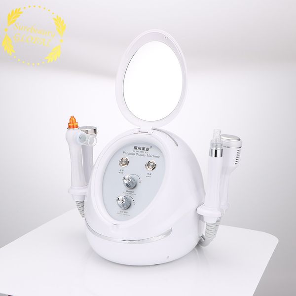 Face a vácuo Limpeza Microdermoabrasão Máquina Beleza Oxigênio Jato De Água De Pene Cleaner Facial Massagem Dispositivo Ferramenta de Cuidados com Pele 7 Cor LED Máscara