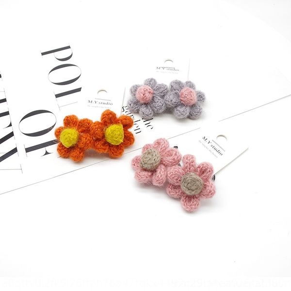 

yxhw korean accessories sweet accessories woollovelyelegant style wool flower hair circlehand woven hair circle in autumn and winterchildre, Slivery;white
