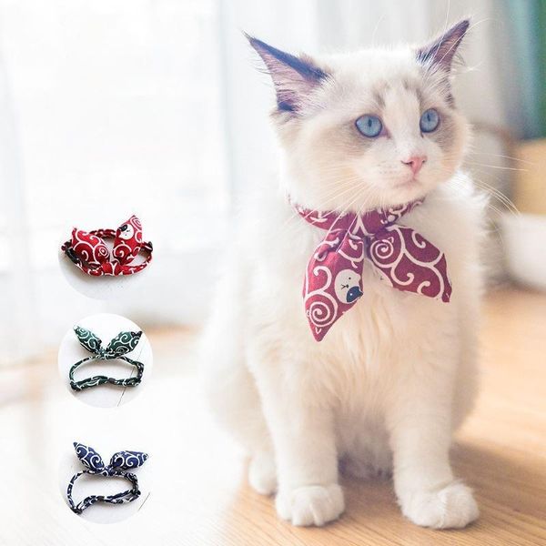 

pet bow tie adjustable handmade cat puppy silent big dog costumes