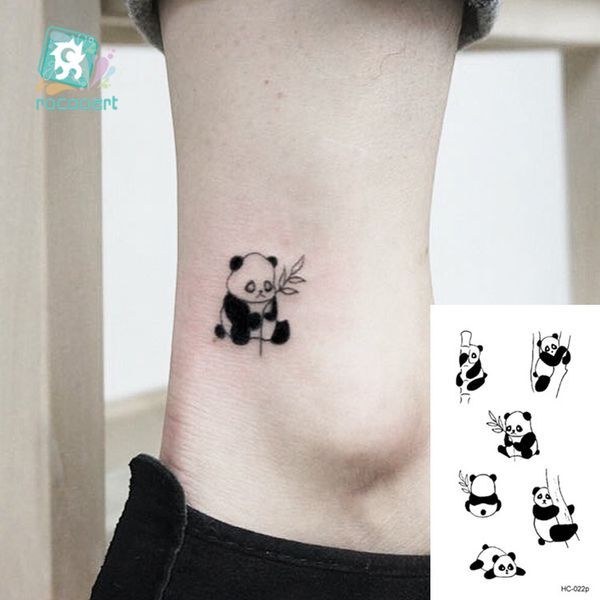 Animale impermeabile tatuaggio temporaneo adesivo gatto volpe tatoo body art women falso taty tatuaje carino piccolo tatto