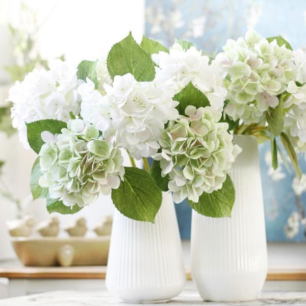 

decorative flowers & wreaths hydrangea 3d bouquet artificial for wedding decoration, home family party decoration