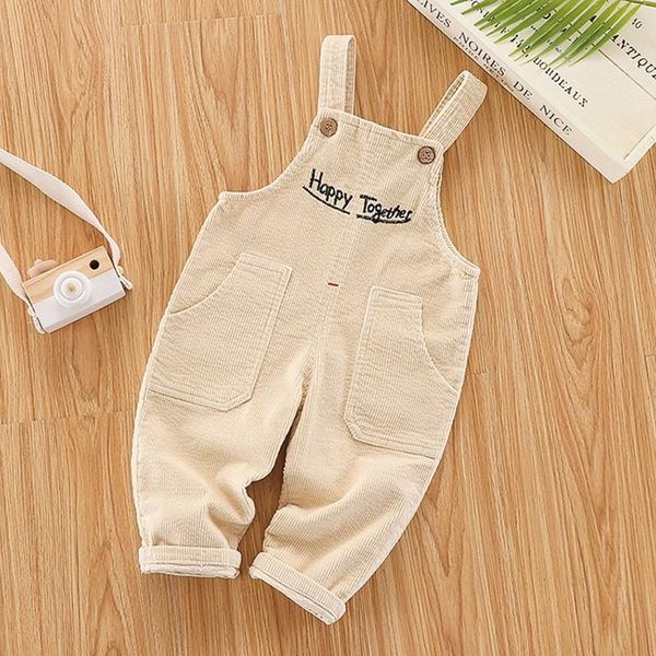

toddler clothing baby overalls and jumpsuits 2021 corduroy pants denim strap boys girls casual kids outwear, Blue
