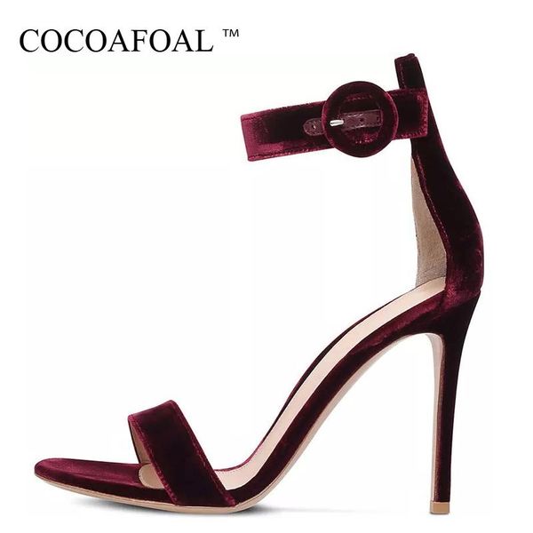 

women red bridal shoes plus size 33 43 gladiator flock fashion heel height sandals party wedding strappy, Black