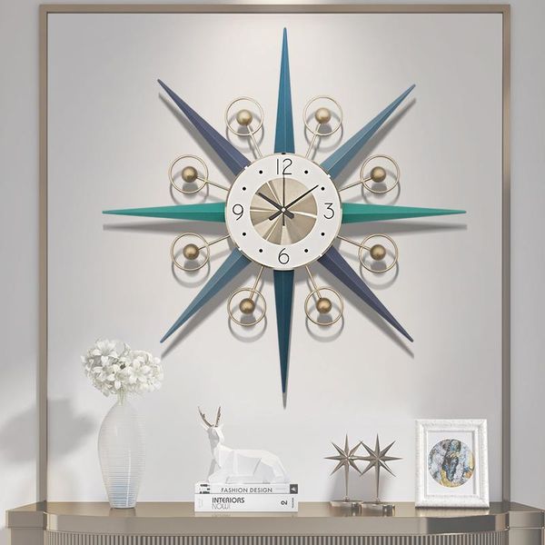 

wall clocks northern european hanging clock simple cool living room creative atmosphere watch fashion home modern light luxury art