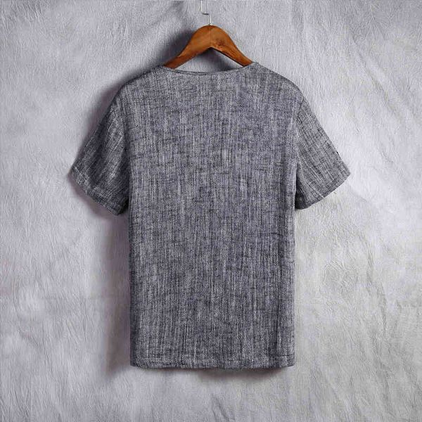 

shan bao brands chinese style men's clothing thin section of flax short sleeves shirt pure v-neck, White;black