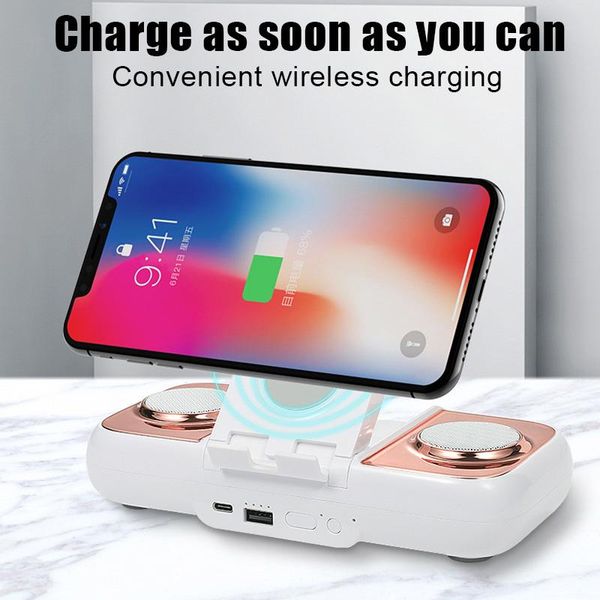 

cell phone mounts & holders wireless charging mobile stand holder powerbank portable 10000mah speaker nc99