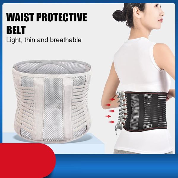 

full body massager lumbar support belt disc herniation orthopedic strain corset for back posture spine decompression brace drop